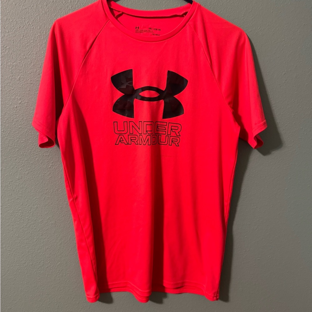 Under Armour Bright Red Kids' Logo Performance Shorts